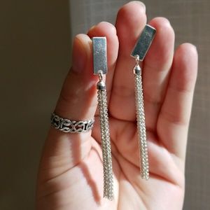 Silver earrings